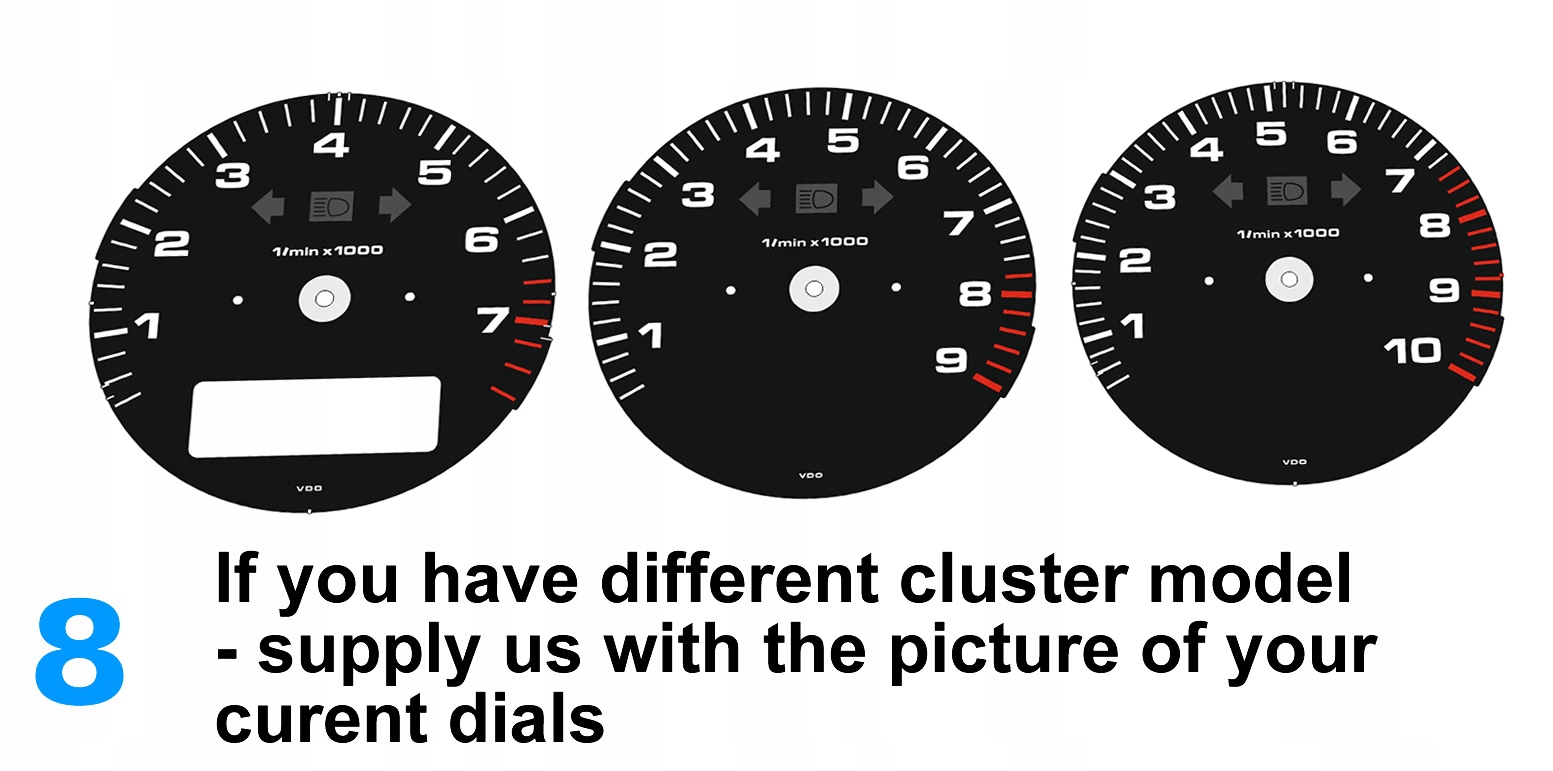 PORSCHE 911 964 Тормозной диск счетчика часы на
