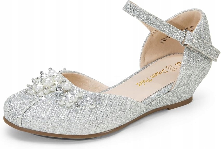 DZIEWCZĘCE BUTY ELEGANCKIE BALERINY WKŁADKA PROFILOWANA SKÓRA R.33.5