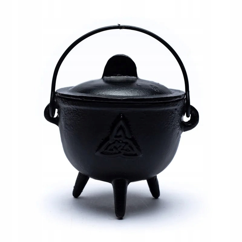 

Żeliwny kociołek do kadzideł Triquetra symbol