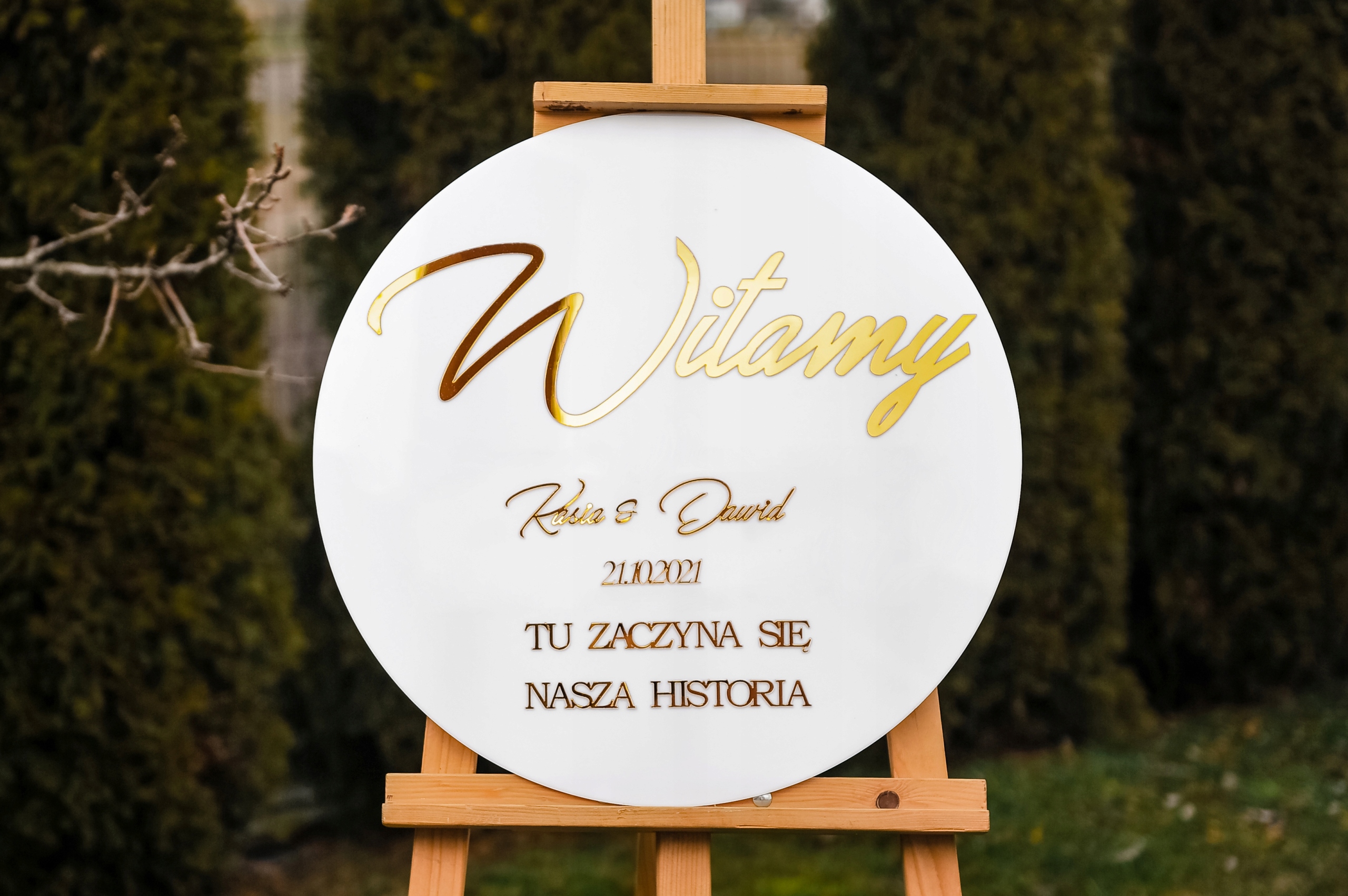 Ślub Wesele tablica powitalna gości TAB-3ZP Marka Dekor Laser