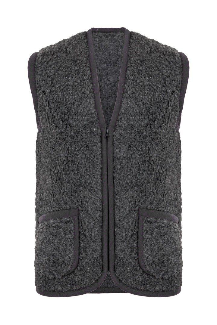 KAMIZELKA WEŁNIANA ZAPINANA NA ZAMEK, MERYNOS r. M