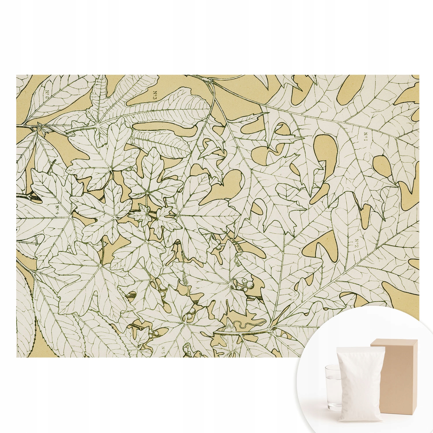 Flizelinová tapeta na zeď Premium Listy stromů 208 x 146 cm