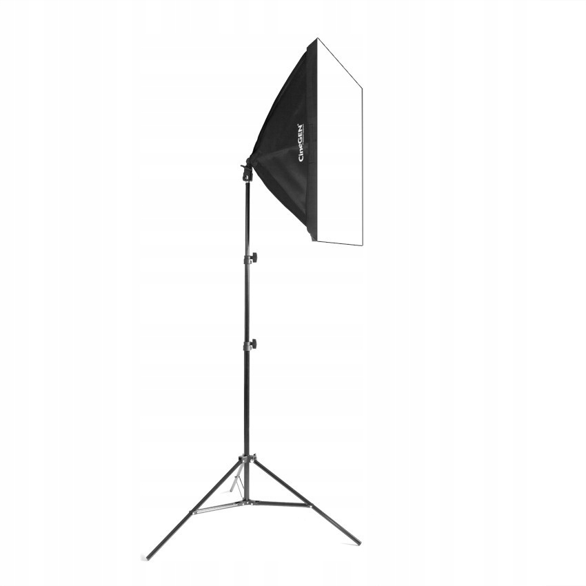 LAMPA FOTOGRAFICZNA SOFTBOX 60X60 STATYW ŻARÓWKA