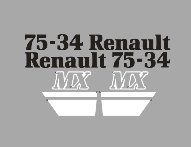 Samolepky Renault 75-34