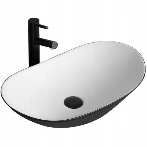 Umyvadlo Royal Black/white Na Desku