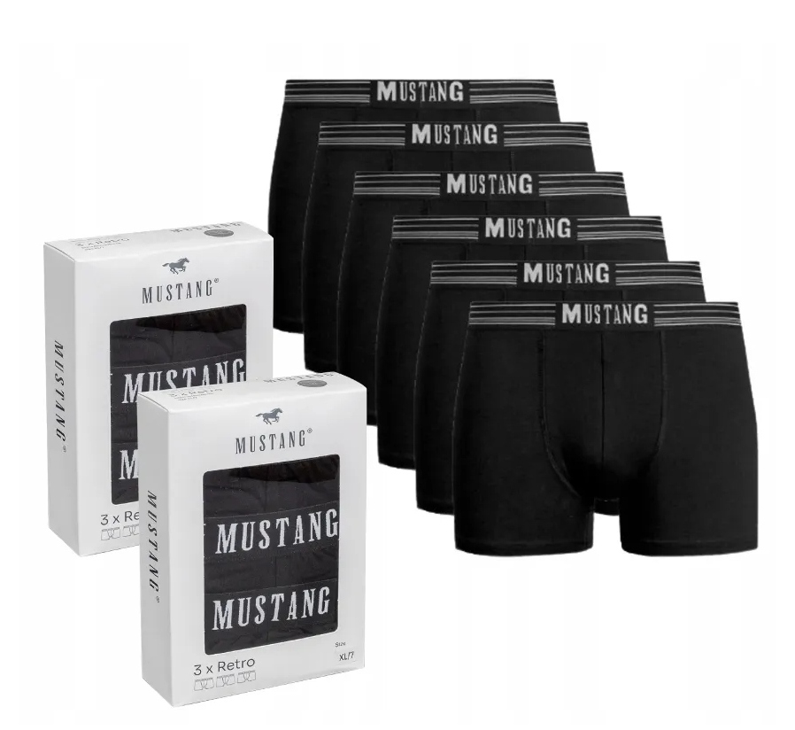Mustang pánské boxerky Balení 6 Kusů vel. XXL