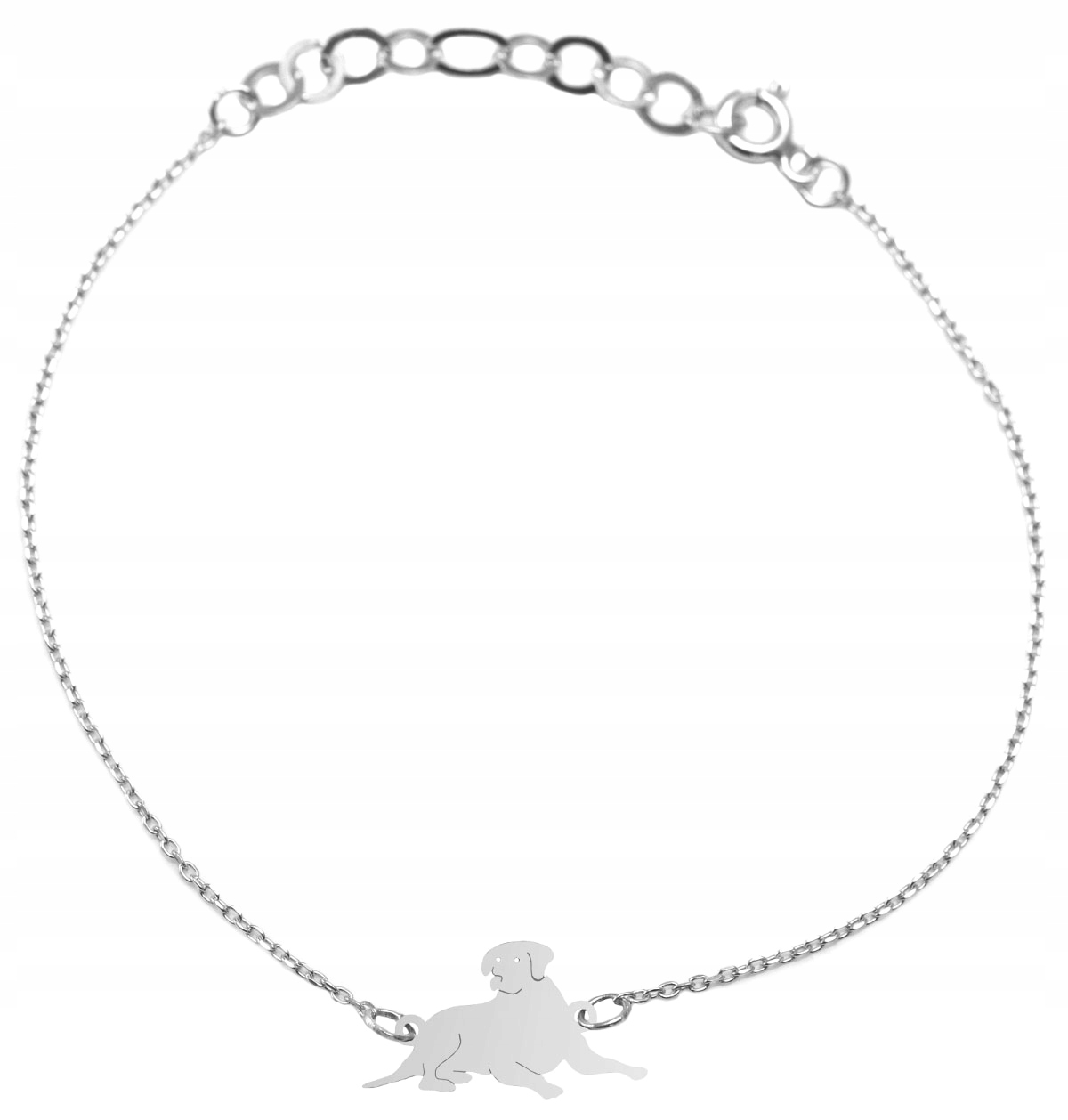 

Bransoletka Celebrytka Pies Labrator srebro 925