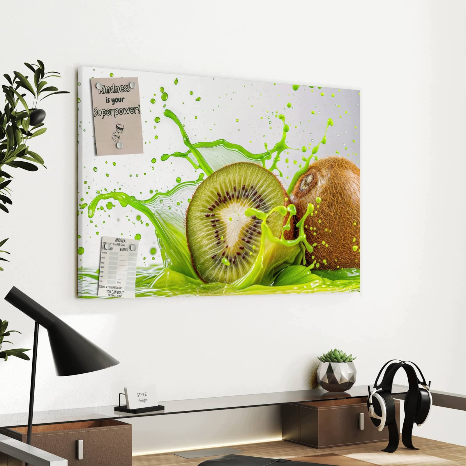 Magnetická tabule Kiwi Cákance 60 × 40 cm