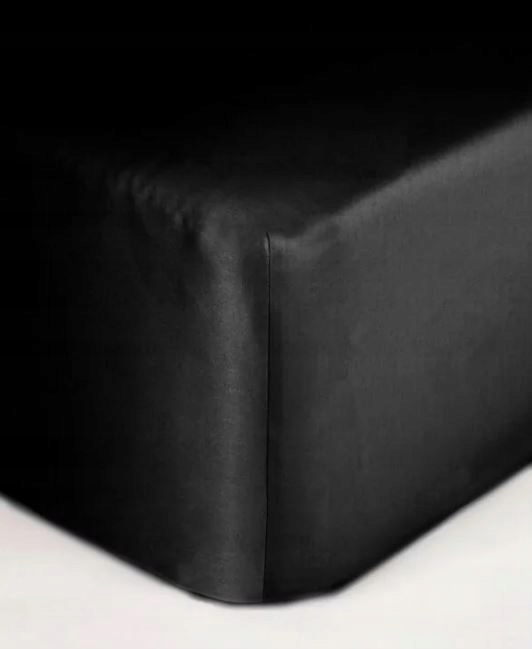 

Prześcieradło satynowe czarne 140x200 Maro Home