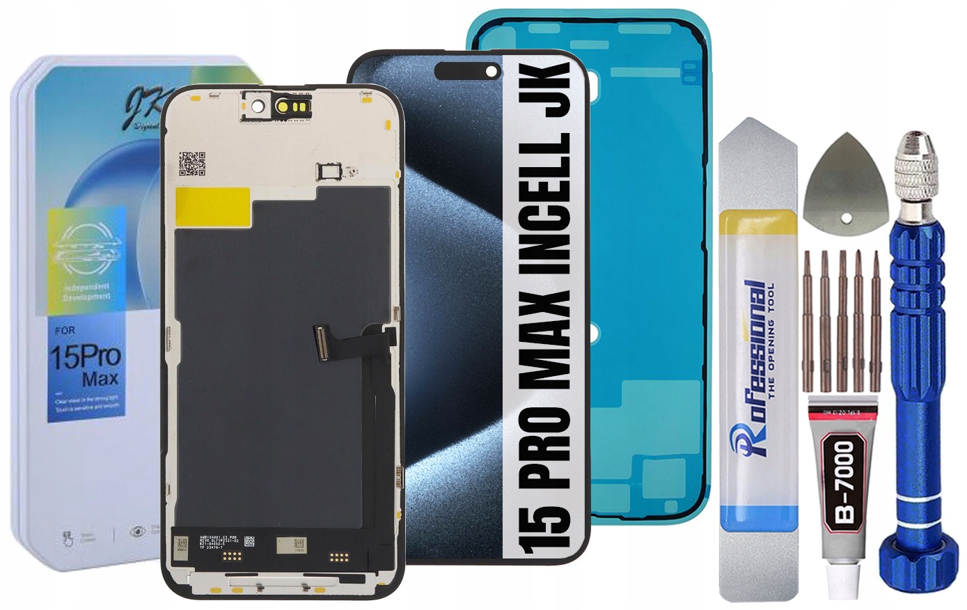 Displej Pro Iphone 15 Pro Max Incell Jk IC LCD Displej Těsnění
