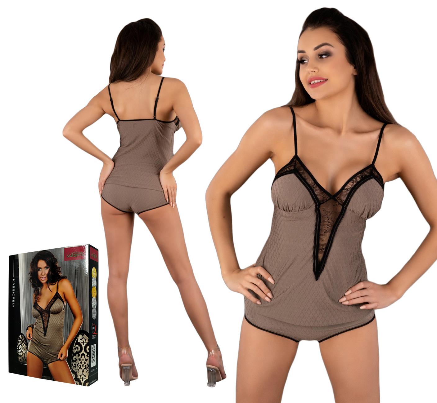 

LivCo Corsetti Kassiopeia koszula + majtki - XL