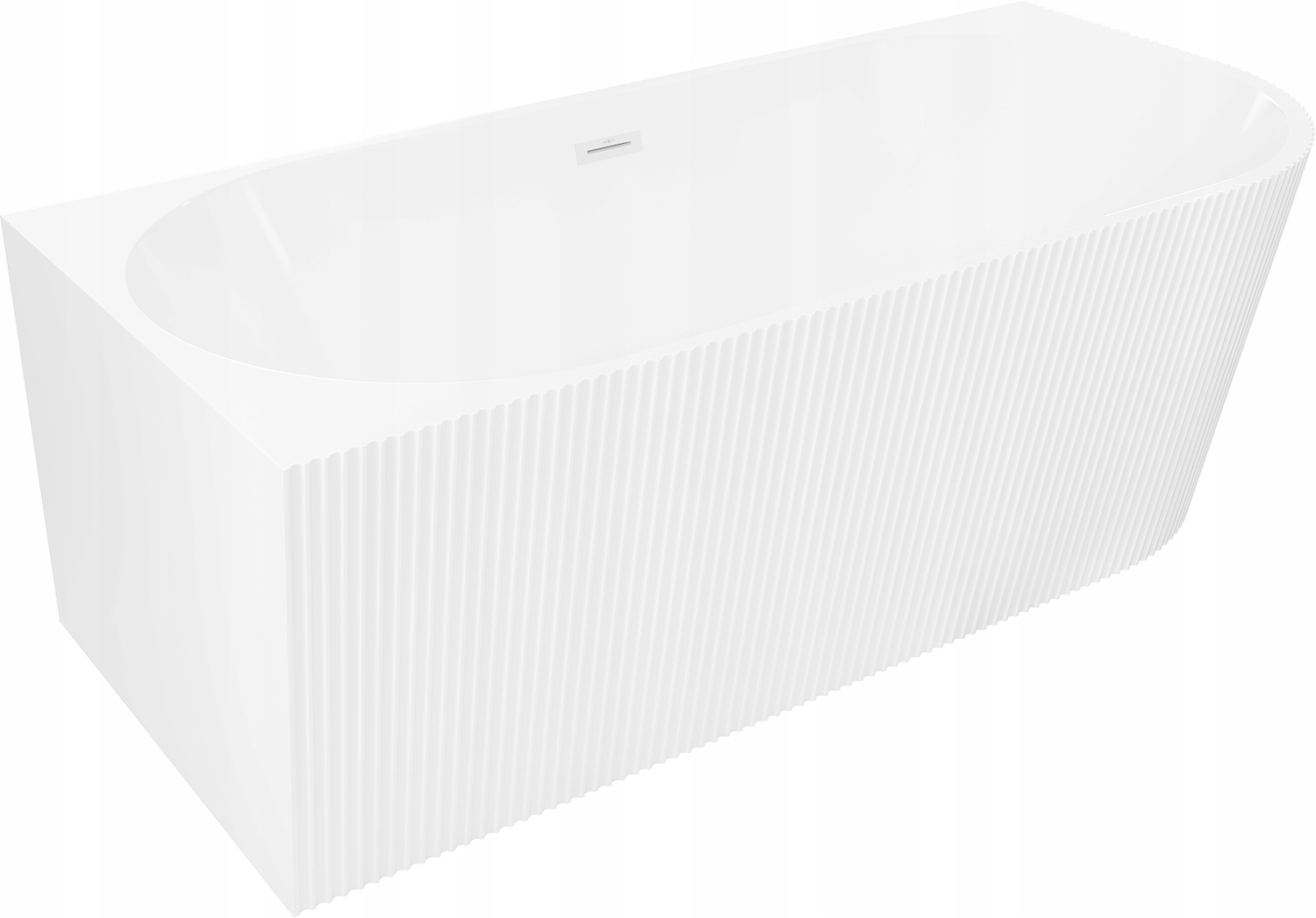 Mexen Silo levá rohová vana 170x80 cm, akryl, bílá s přepadem