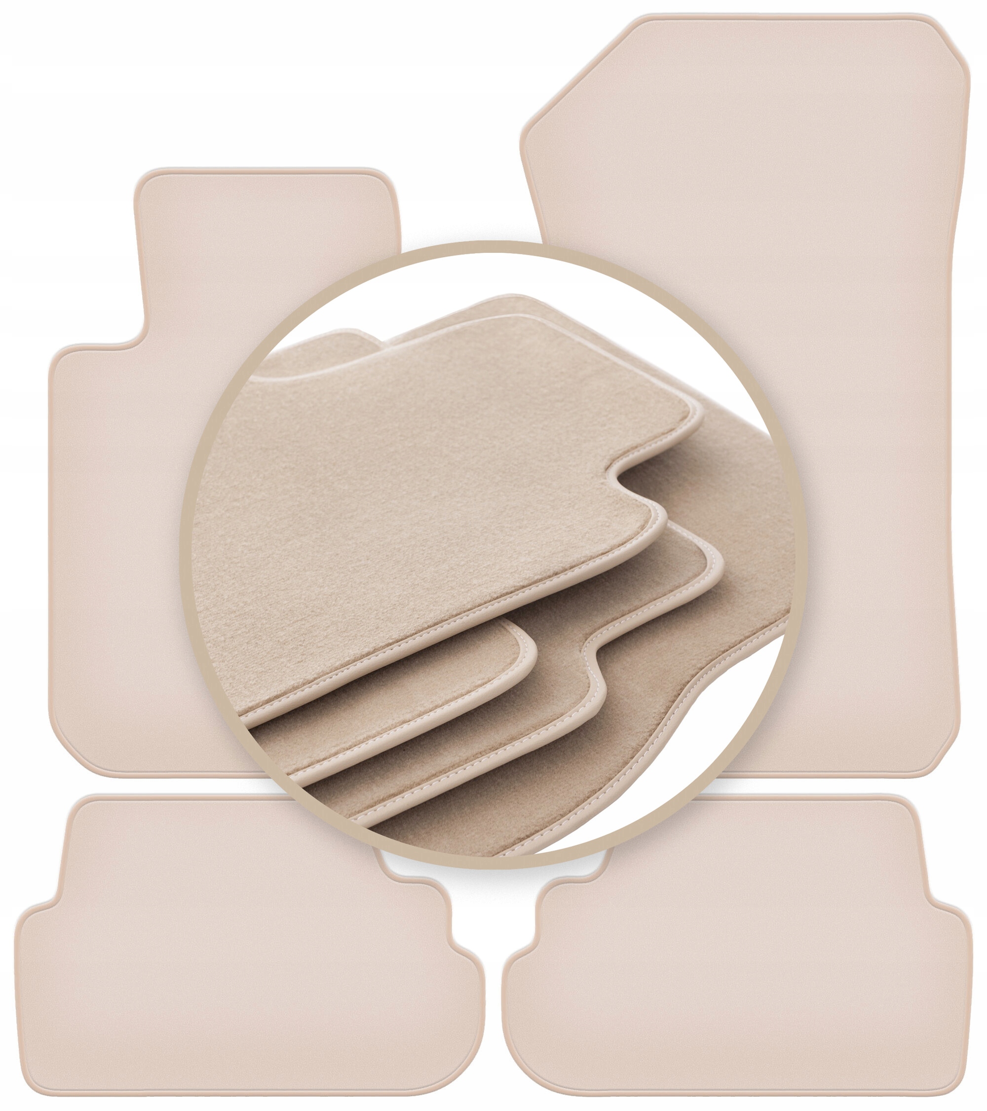 Velúrové koberčeky 10 mm Premium pre: Bmw 1 E81 hatchback 2004-2011