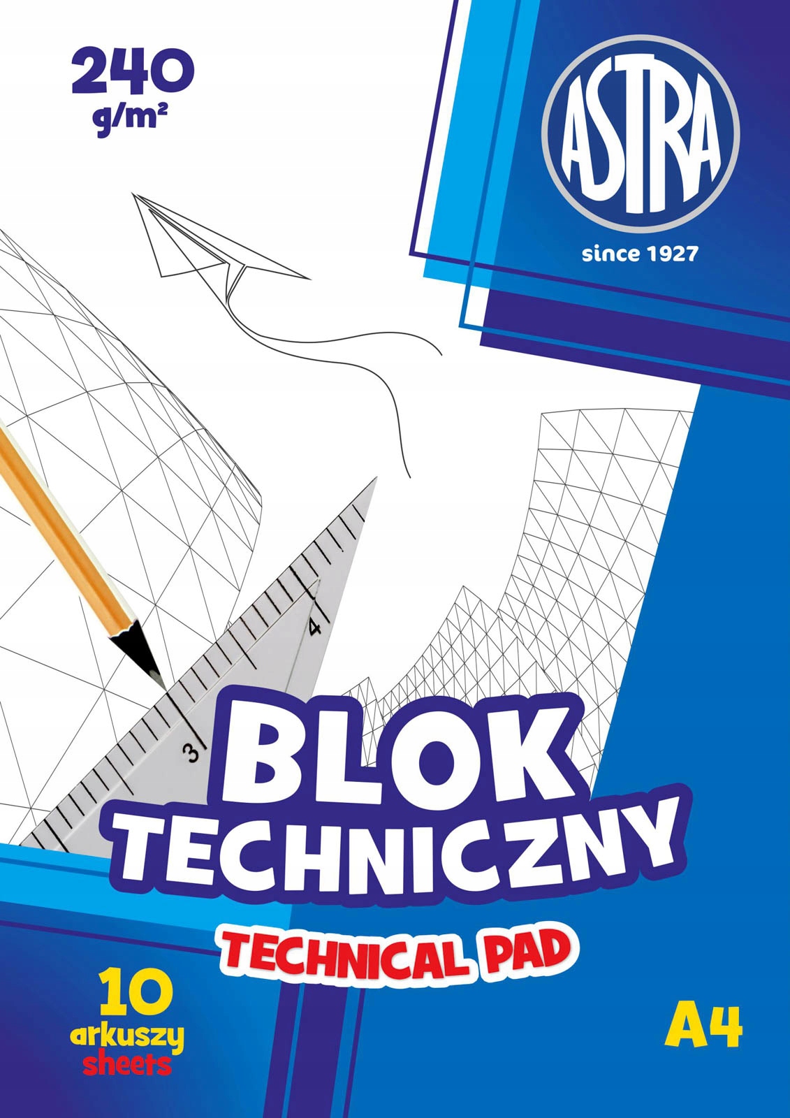 Blok techniczny ASTRA A4 240g 10 kartek