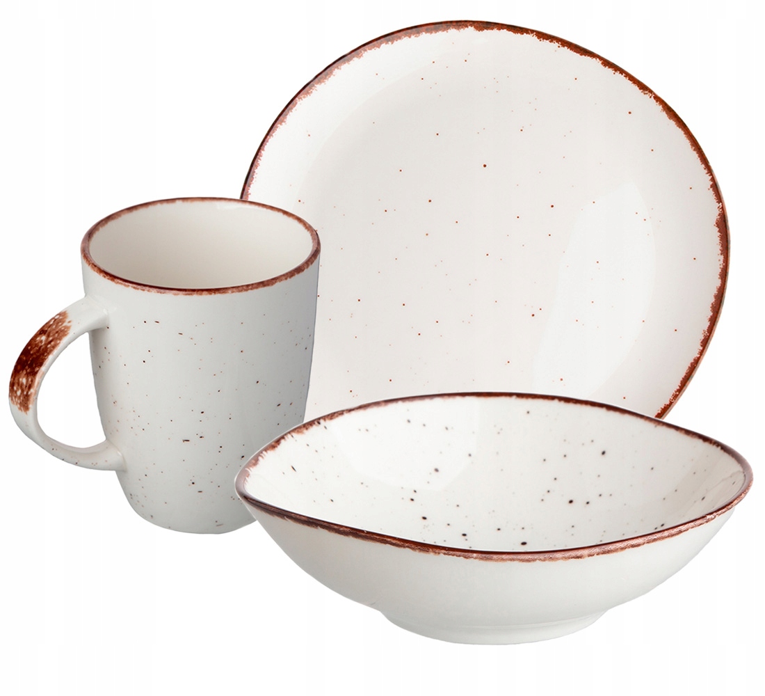 

Serwis śniadaniowy Boho Zestaw Organic Sand 3el