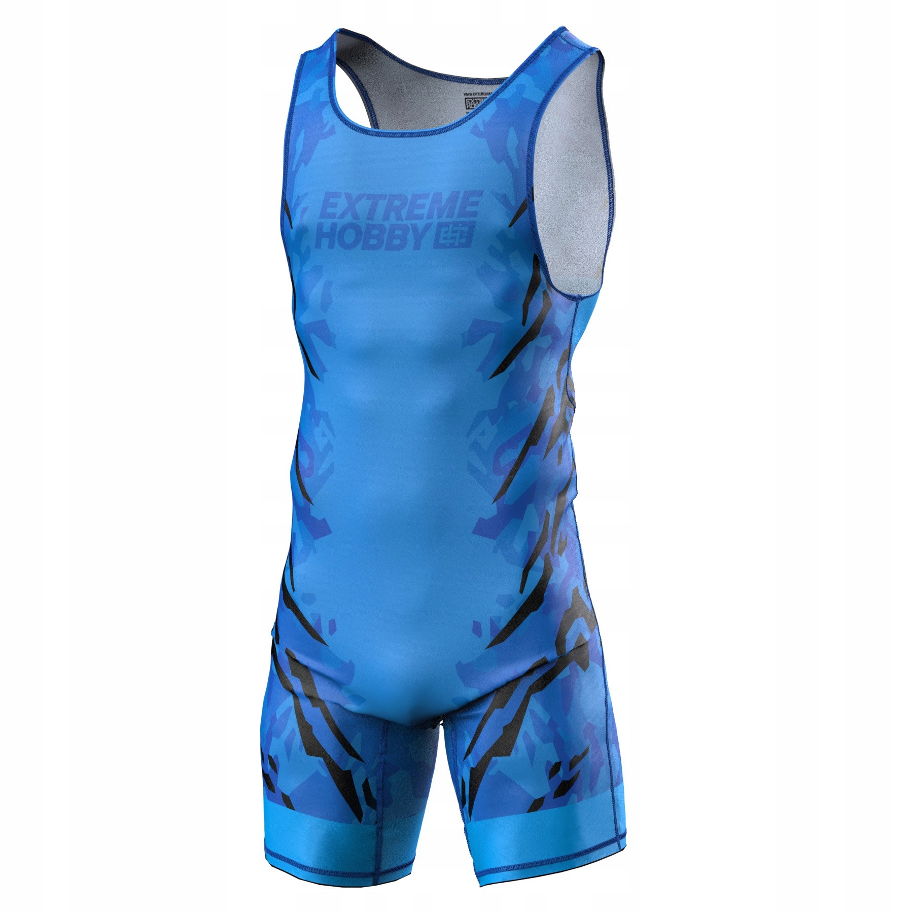 Modrý pánský zápasnický trikot Extreme Hobby Black Panther L