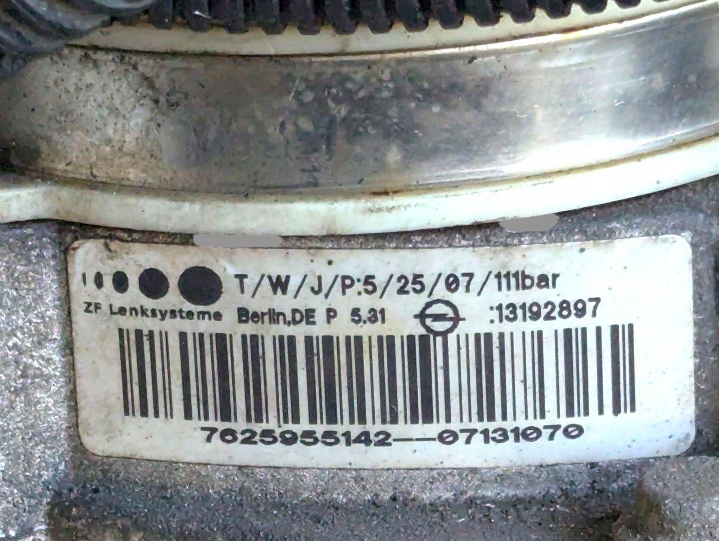 servo pump elektrohydrauliczna Opel Astra H facelift 2007 13192897