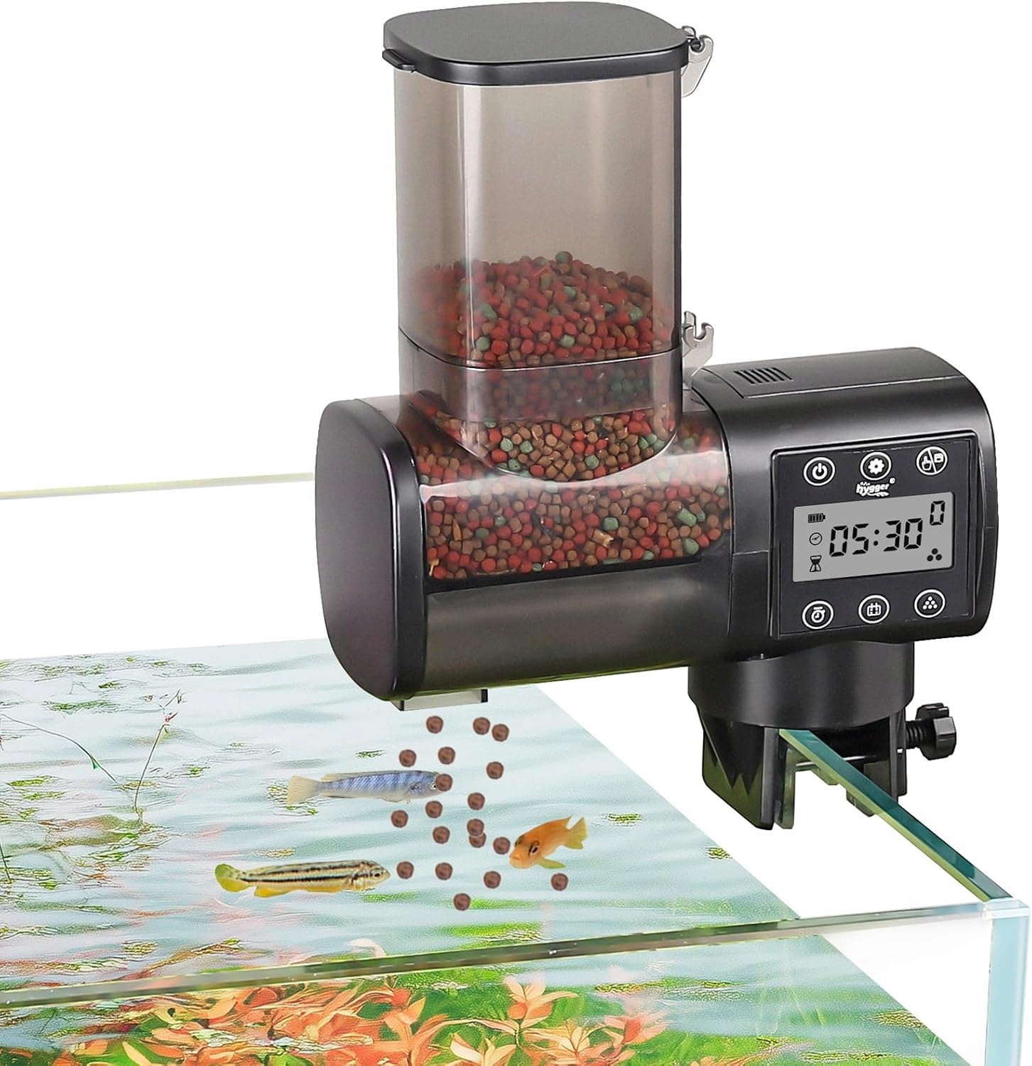 Automatický Krmítko Pro Ryby LCD Časovač 6 Krmení