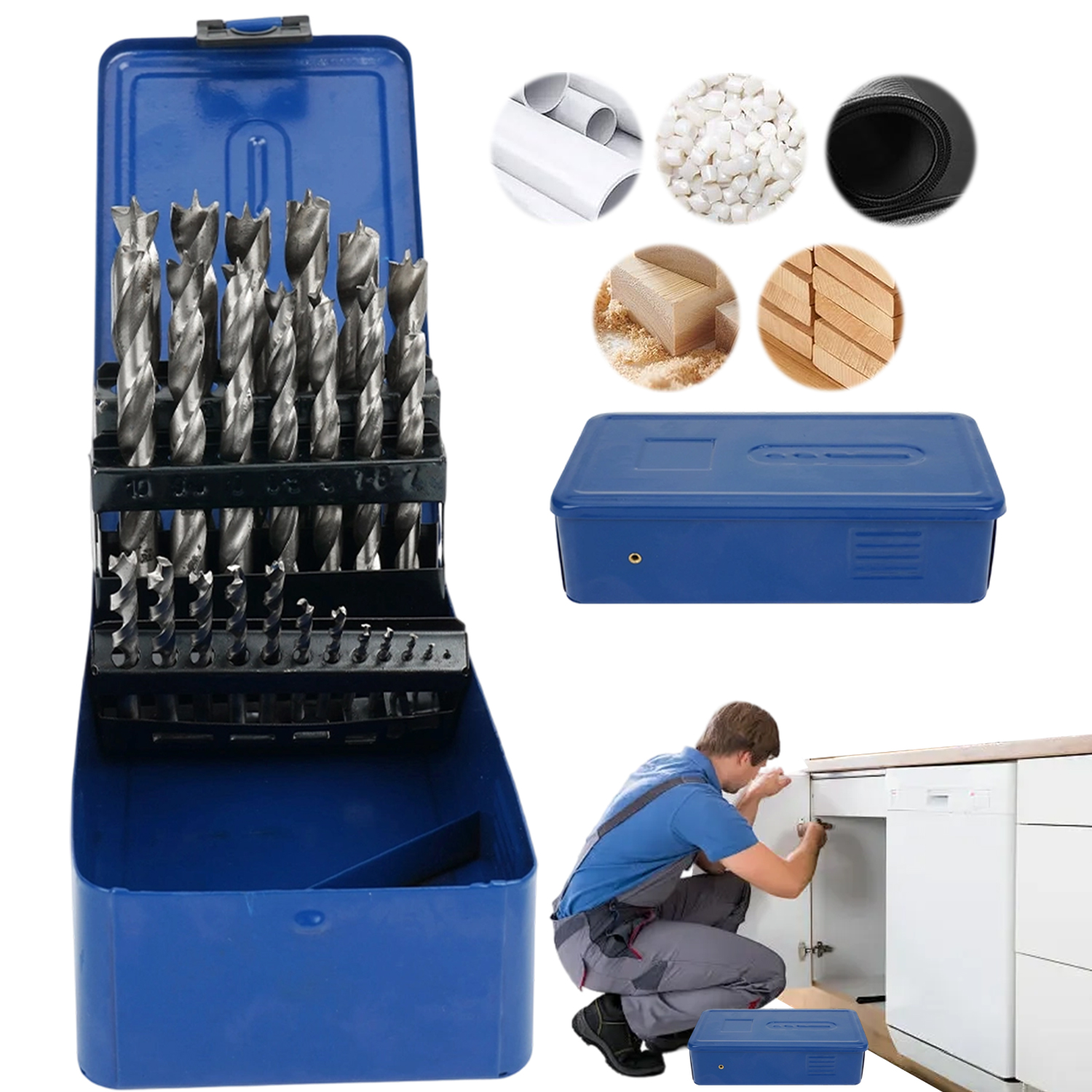 Multifunkční Vrtáky Do Dřeva Hss G Sada 25 Odolné Proti Opotřebení