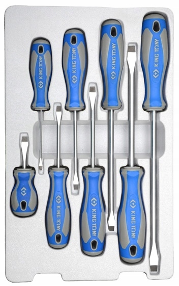 

King Tony Wkrętaki śrubokręty płaskie zestaw 8szt.