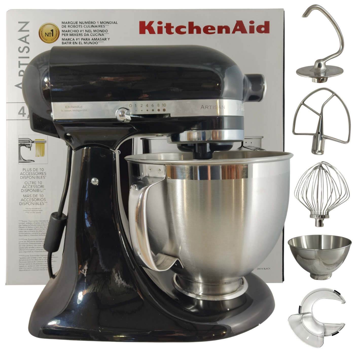 Robot Kuchenny KitchenAid Artisan 5KSM185PSEOB Czarny