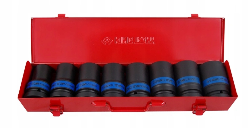 Nárazové nástavce 1CAL 1'' Dlhé 24-41MM Kovová Taška King Tony 8409MP