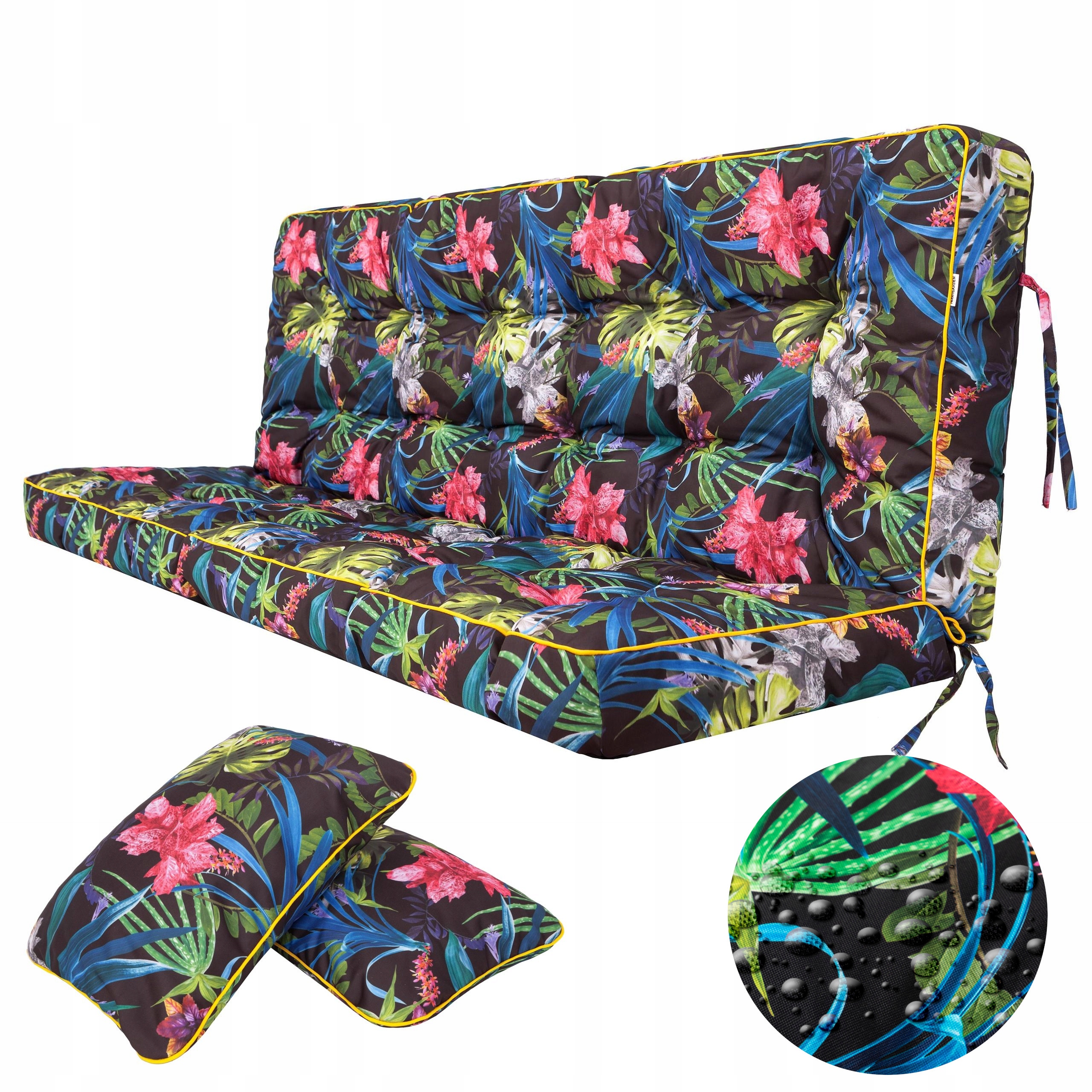 Vankúš na hojdačku Vankúš na záhradnú lavičku Vodotesný 120 cm +2 Jaśki