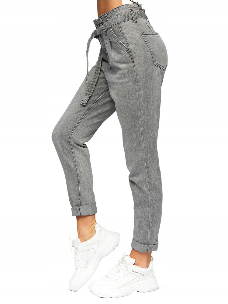 

Spodnie Jeansy Z Paskiem Szare DM312N-3 Denley_l