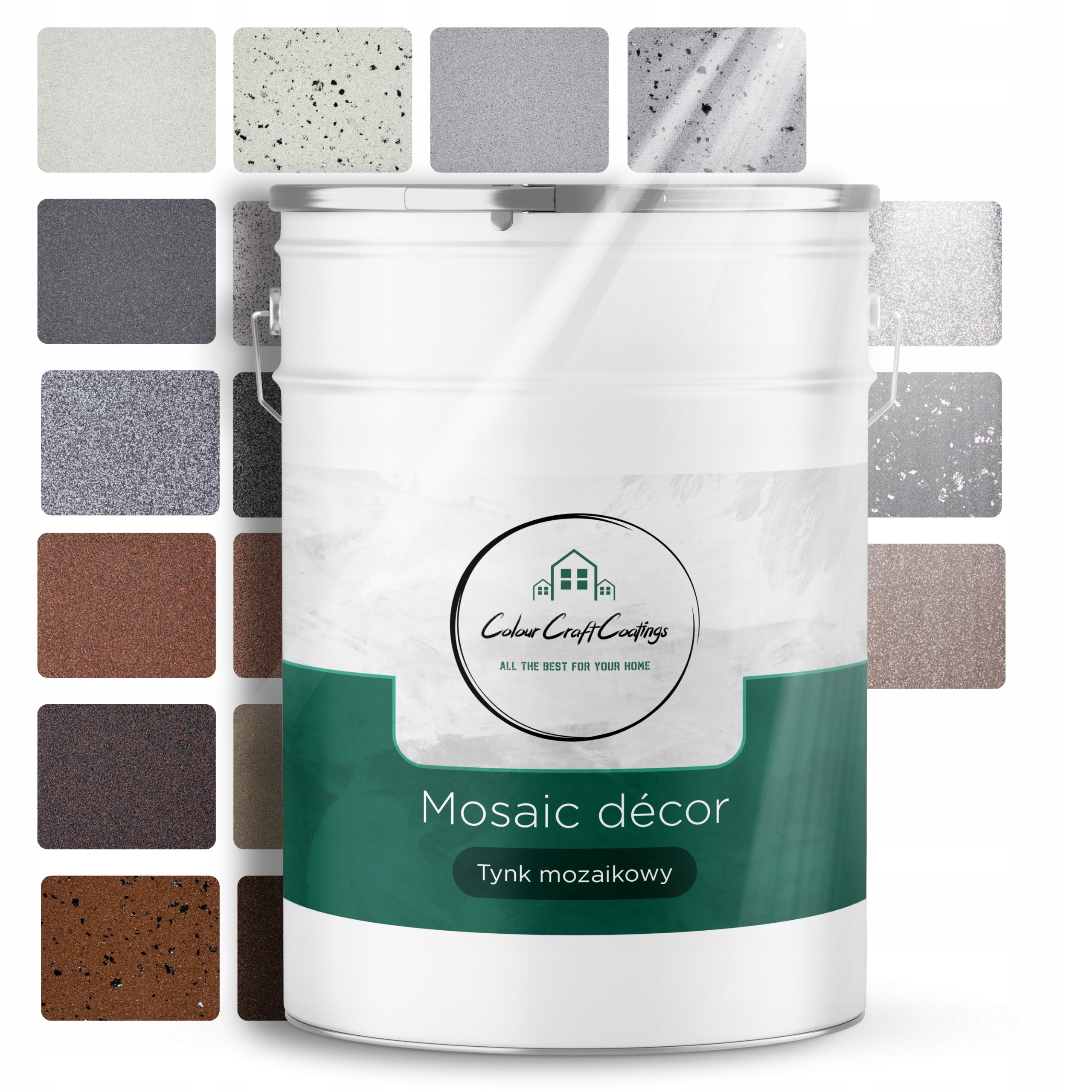 Mozaiková Omietka S Mikou 25 KG/6,6 m² 48 Farieb Ozdobná Odolná Proti Uv Mrazu