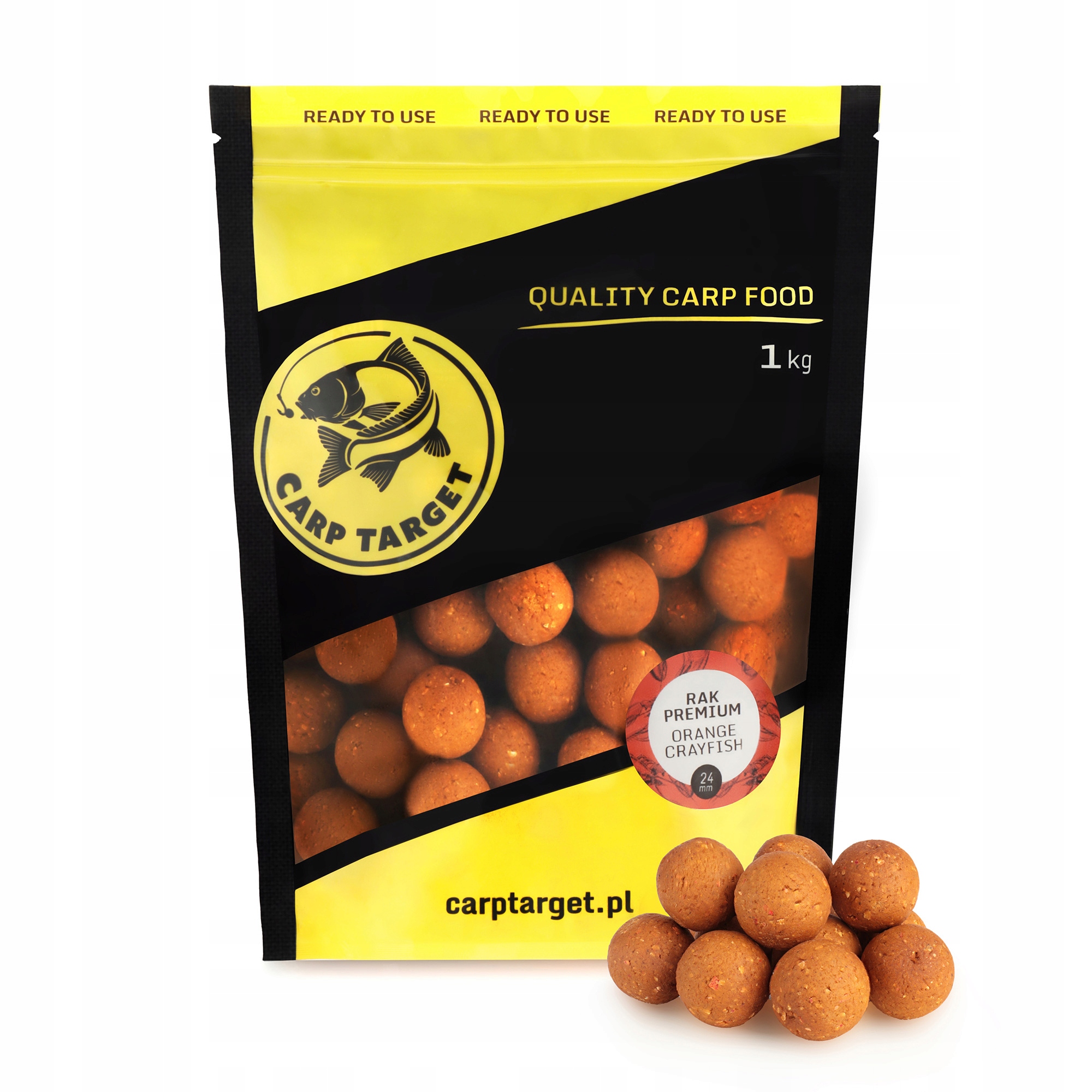 Kulki Proteinowe Rak Premium Orange Crayfish 24mm 1kg Carp Target