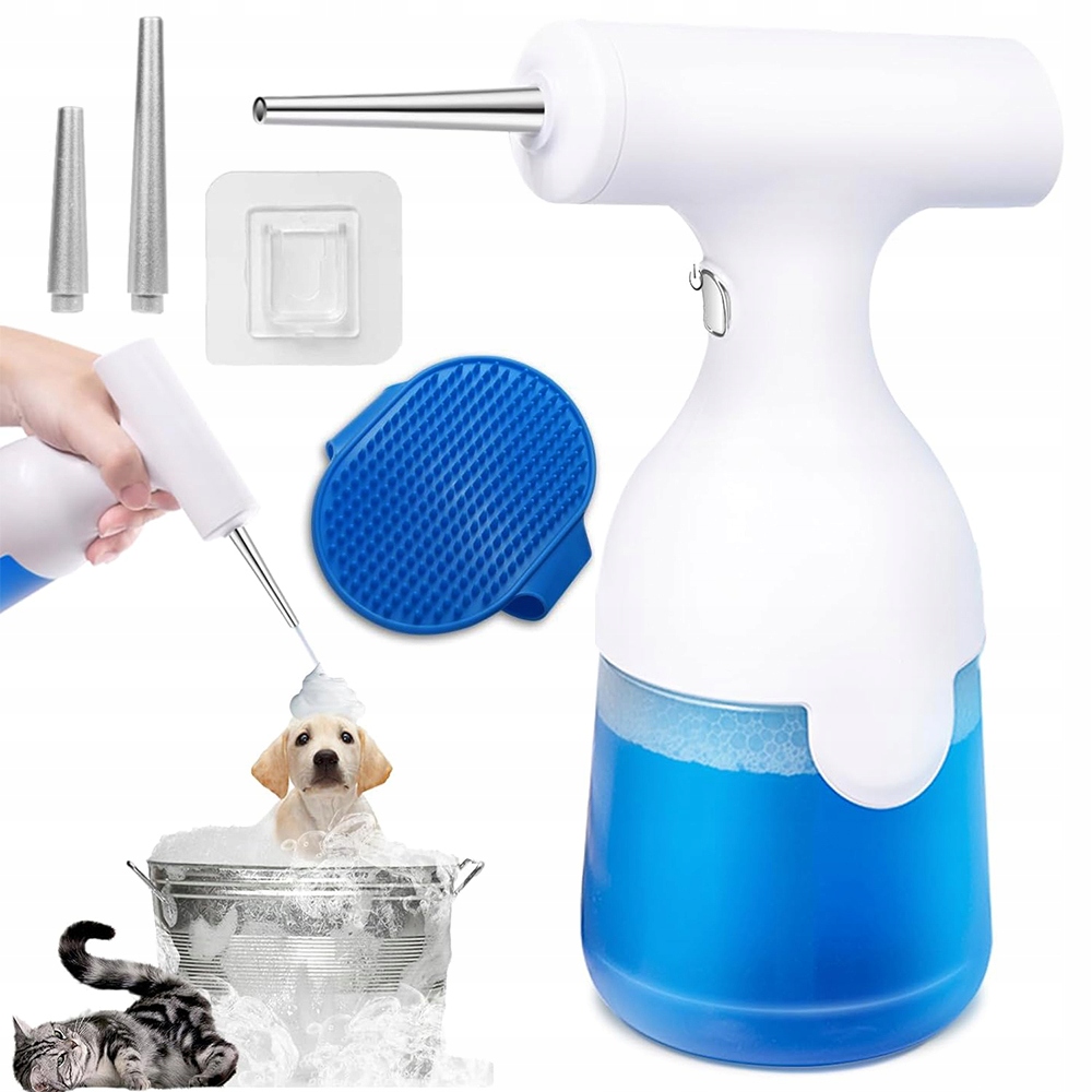 Automatický Dávkovač Šamponu Pro Psy Bílý, Sada 350 ML