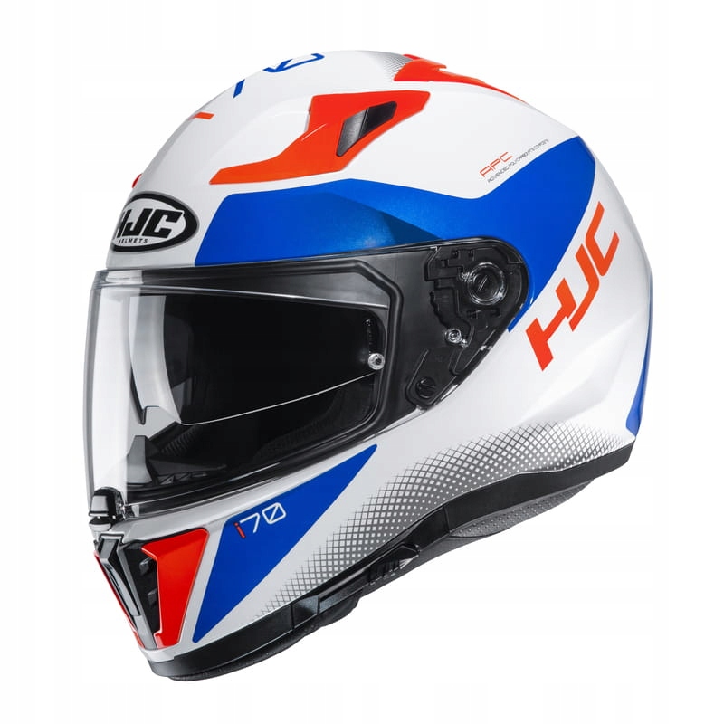 KASK MOTOCYKLOWY HJC I70 TAS WHITE/BLUE/RED r.2XL