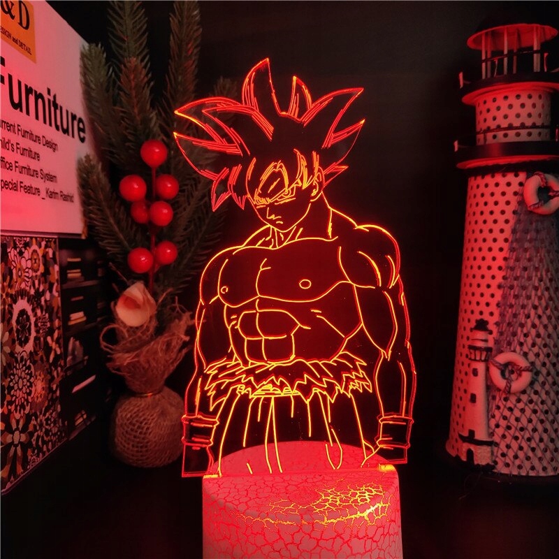 Lampka 3D Led Son Goku DRAGON BALL + PILOT Marka inna marka