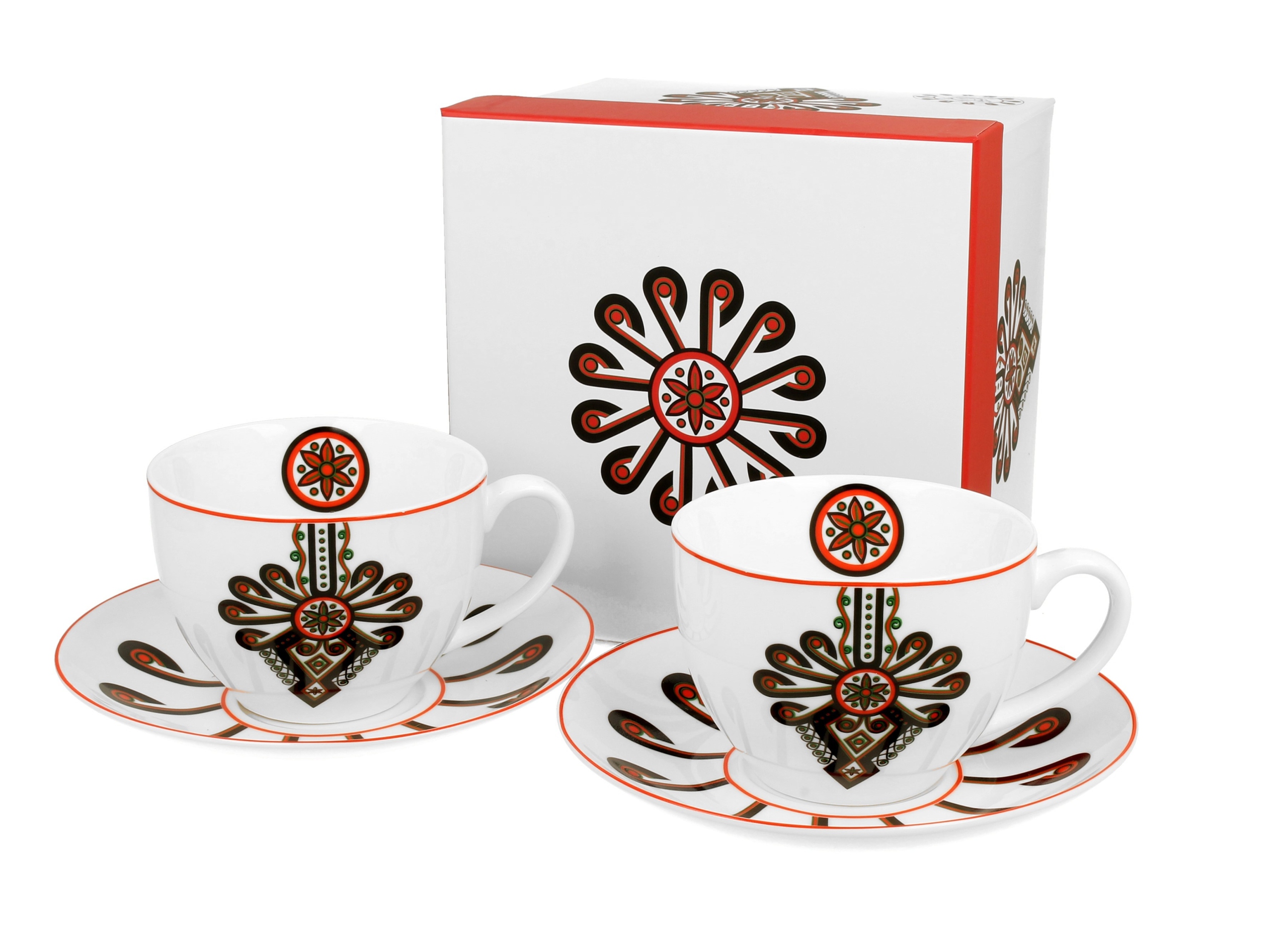 

Komplet 2 Filiżanek ze spodkiem Parzenica 250 ml