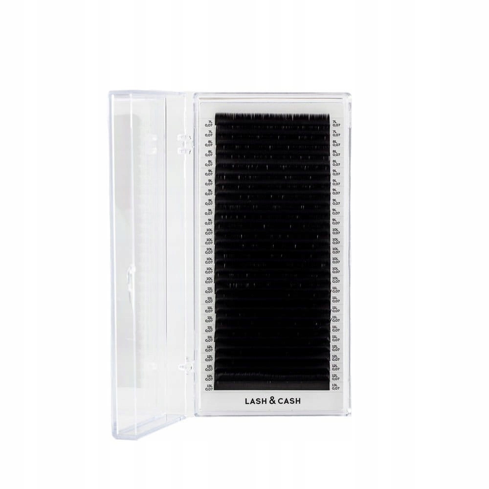 Řasy Sculptor Lash&cash D 0,07 MIX 7-13 Dark Chocolate 28 proužků