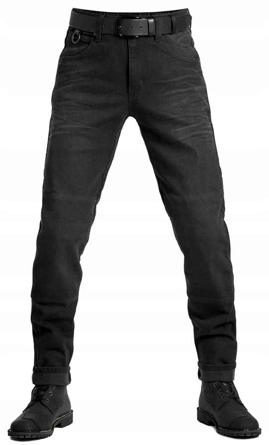 Nohavice Jeans Pando Moto Boss Slim Black 32, 32