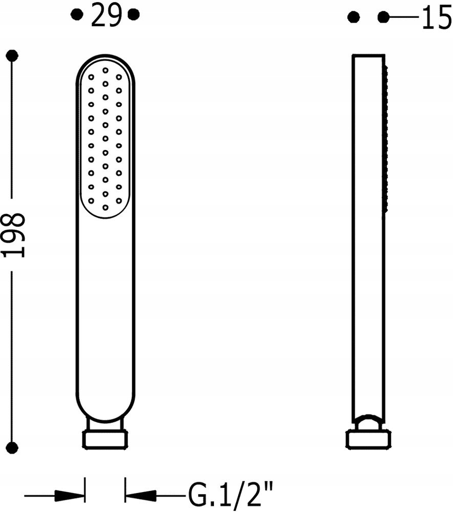 SŁUCHAWKA PRYSZNICOWA CHROM TRES LOFT 034.639.01 Marka Tres