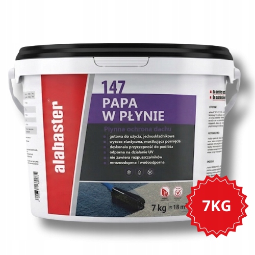 Tekutá lepenka 7 kg elastická střešní krytina Alabaster 147 barva Hnědá