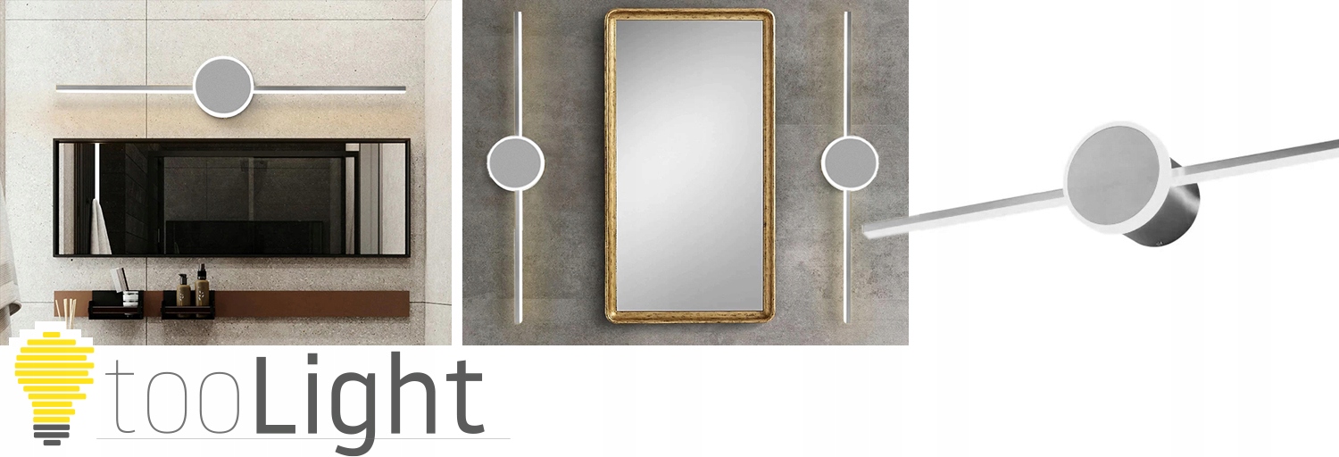 LAMPA KINKIET ŁAZIENKOWY LED NAD LUSTRO CHROM 40CM Rodzaj gwintu zintegrowane źródło LED