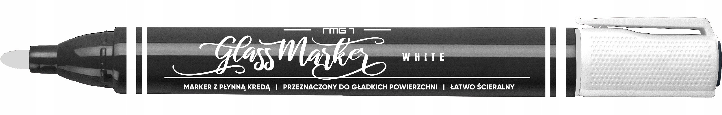 

Marker kredowy do szkła Rystor Uv okrągły biały