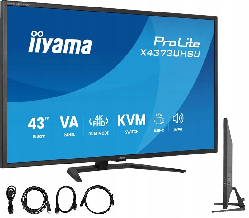 Monitor iiyama ProLite X4373UHSU-B2 43 Va Led 4K /2xHDMI, Dp, Usb-c/ Kvm,