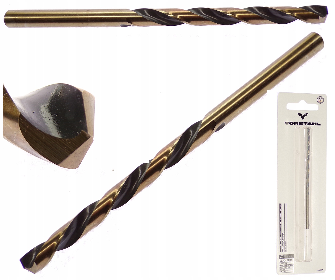 

Wiertło Do Metalu 3MM 3 x 100 Długie Hss Wydłużone