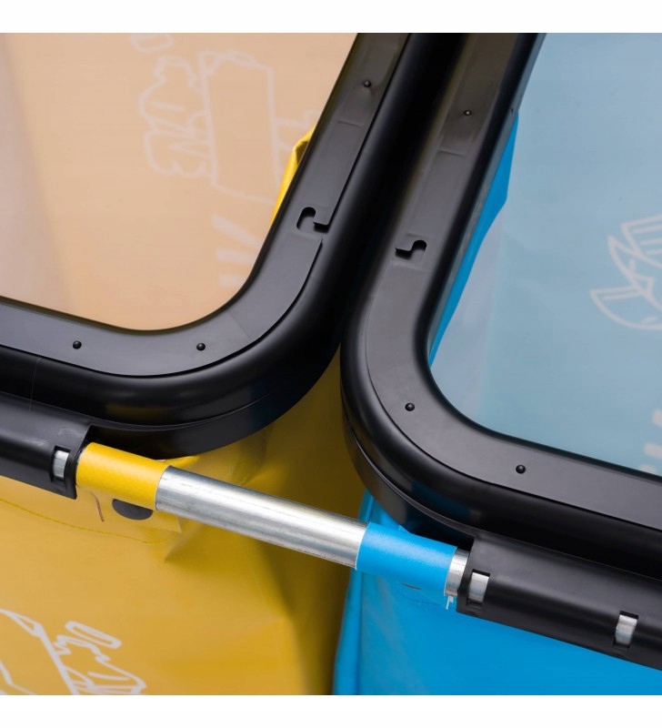 Kosz Stelaż do segregacji odpadów 4 x 120L + Worki Szerokość produktu 133 cm