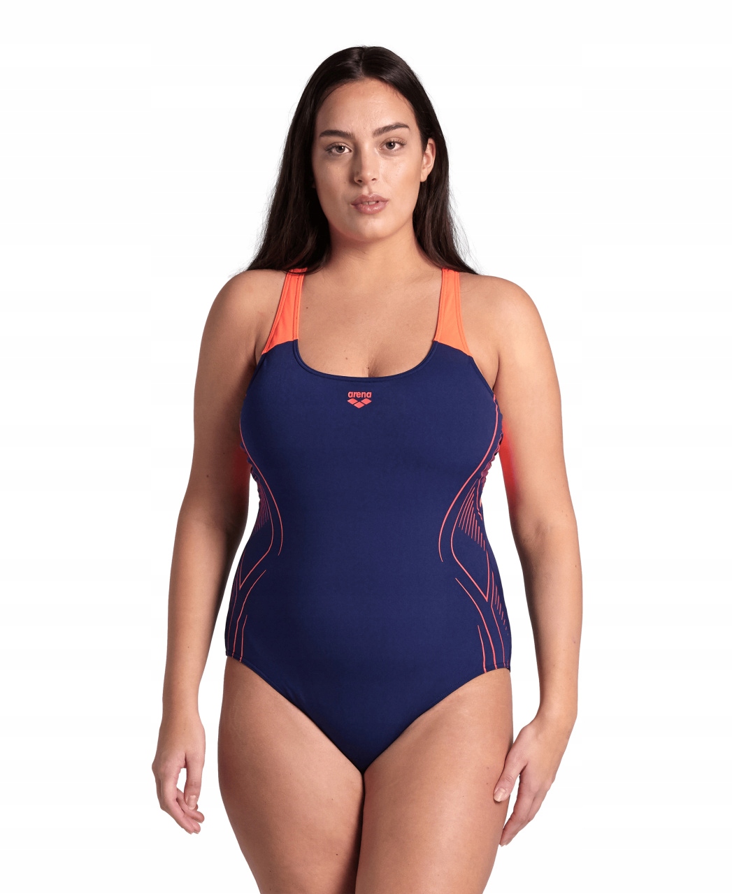 Strój kąpielowy damski jednoczęściowy na basen Arena Reflecting D48-50