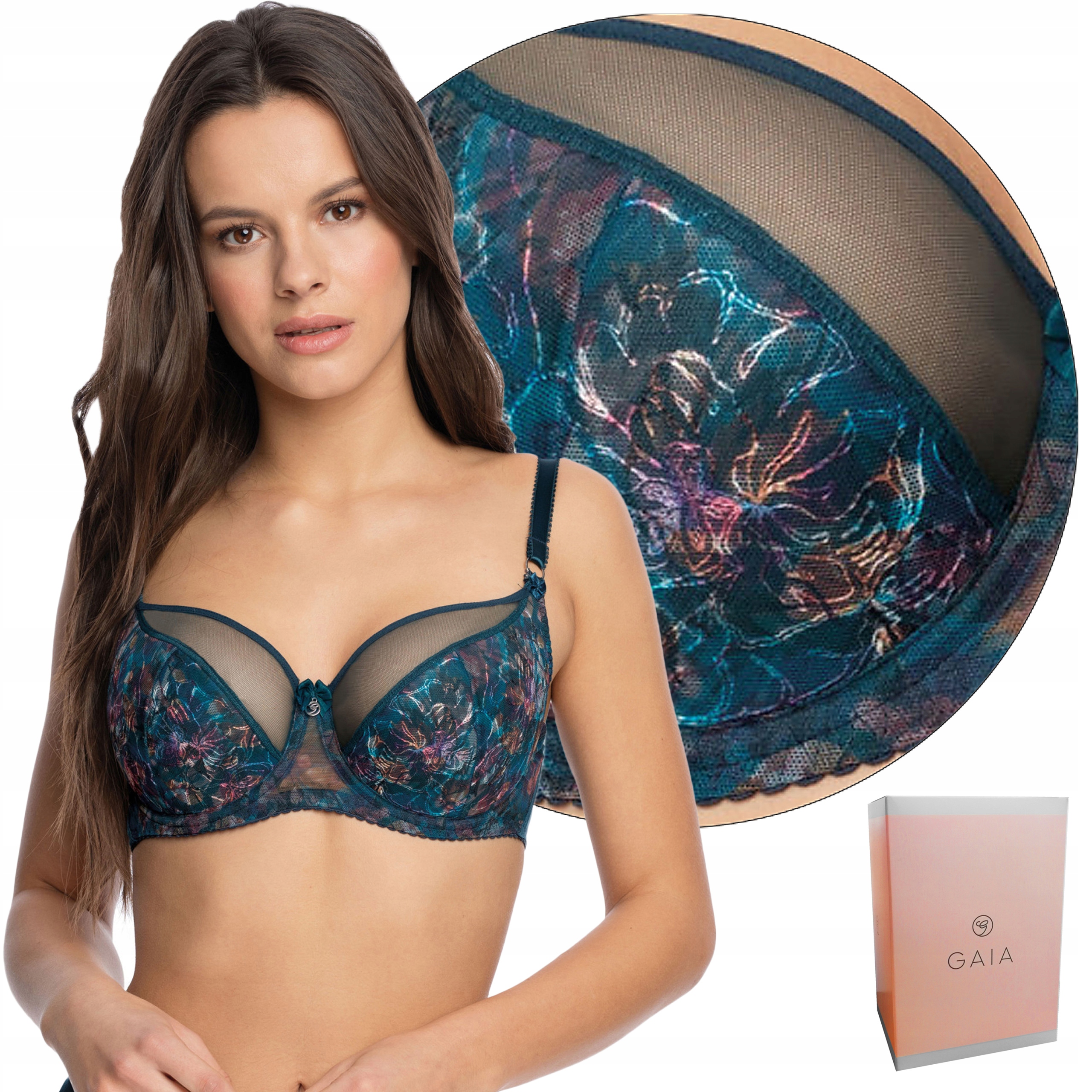 

Biustonosz półusztywniany Gaia 1140 Hebe blue, 90B