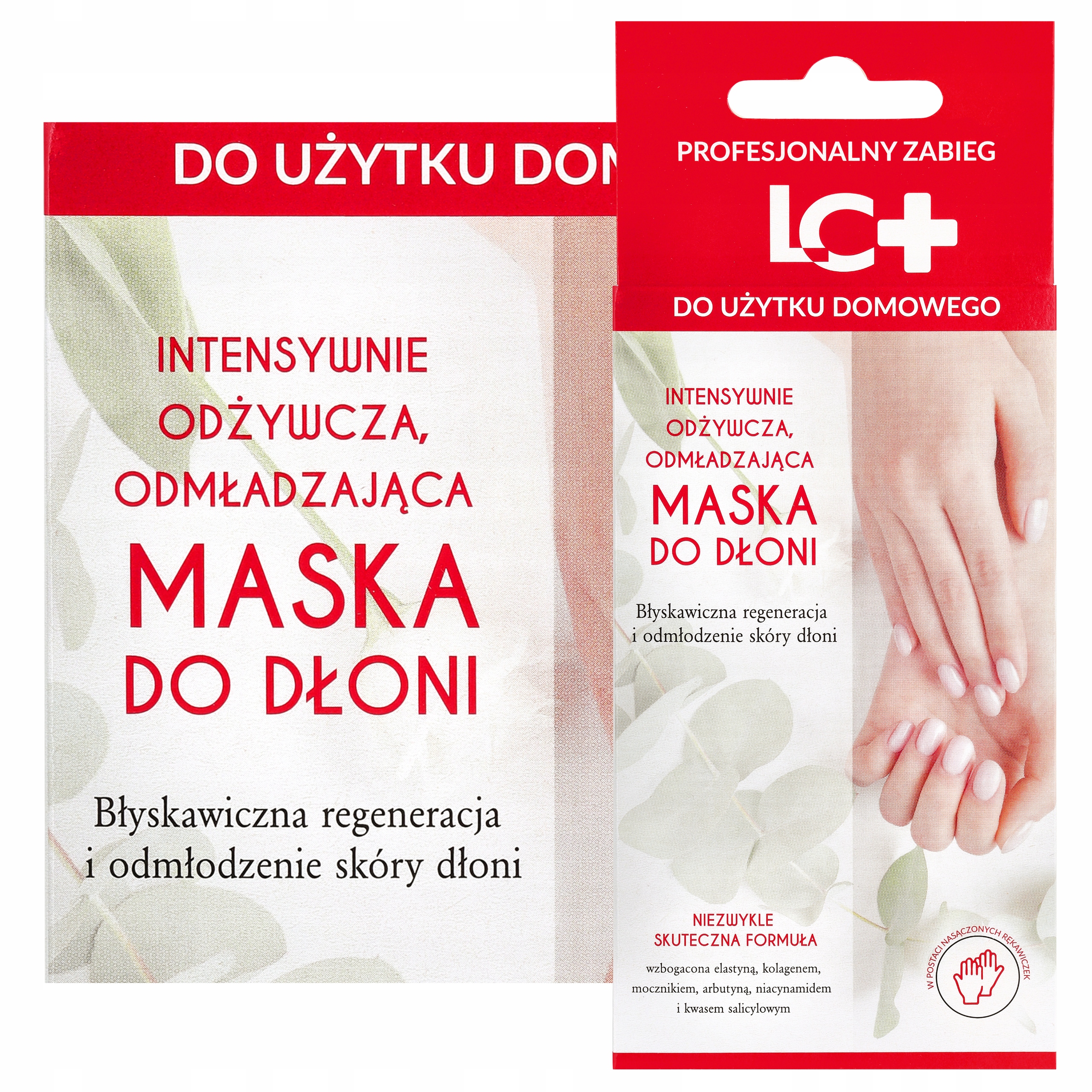 MASKA DO RĄK W RĘKAWICZKACH Z MOCZNIKIEM SILNIE REGENERUJĄCA LC+