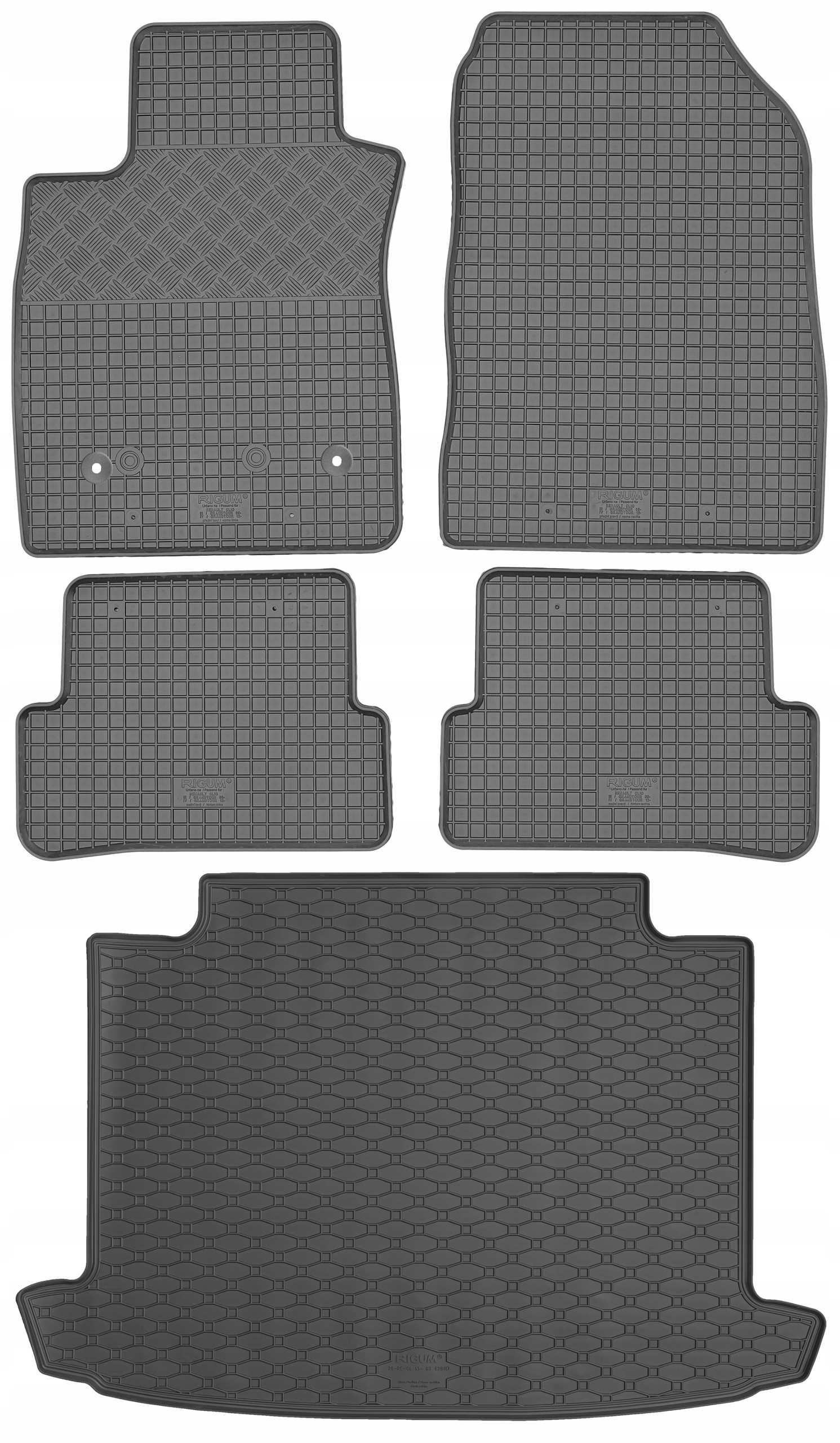 Renault Clio IV Kombi od roku 03.2013-02.2022 Sada Koberce batožinový priestor