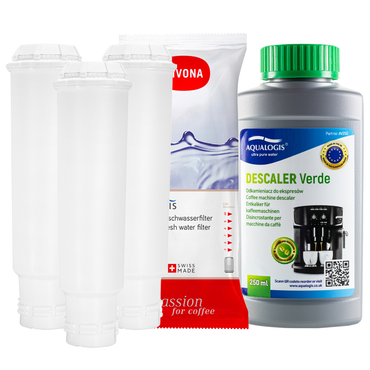 x3 Filtr do kávovaru Nivona Odvápňovač Verde 250 ml