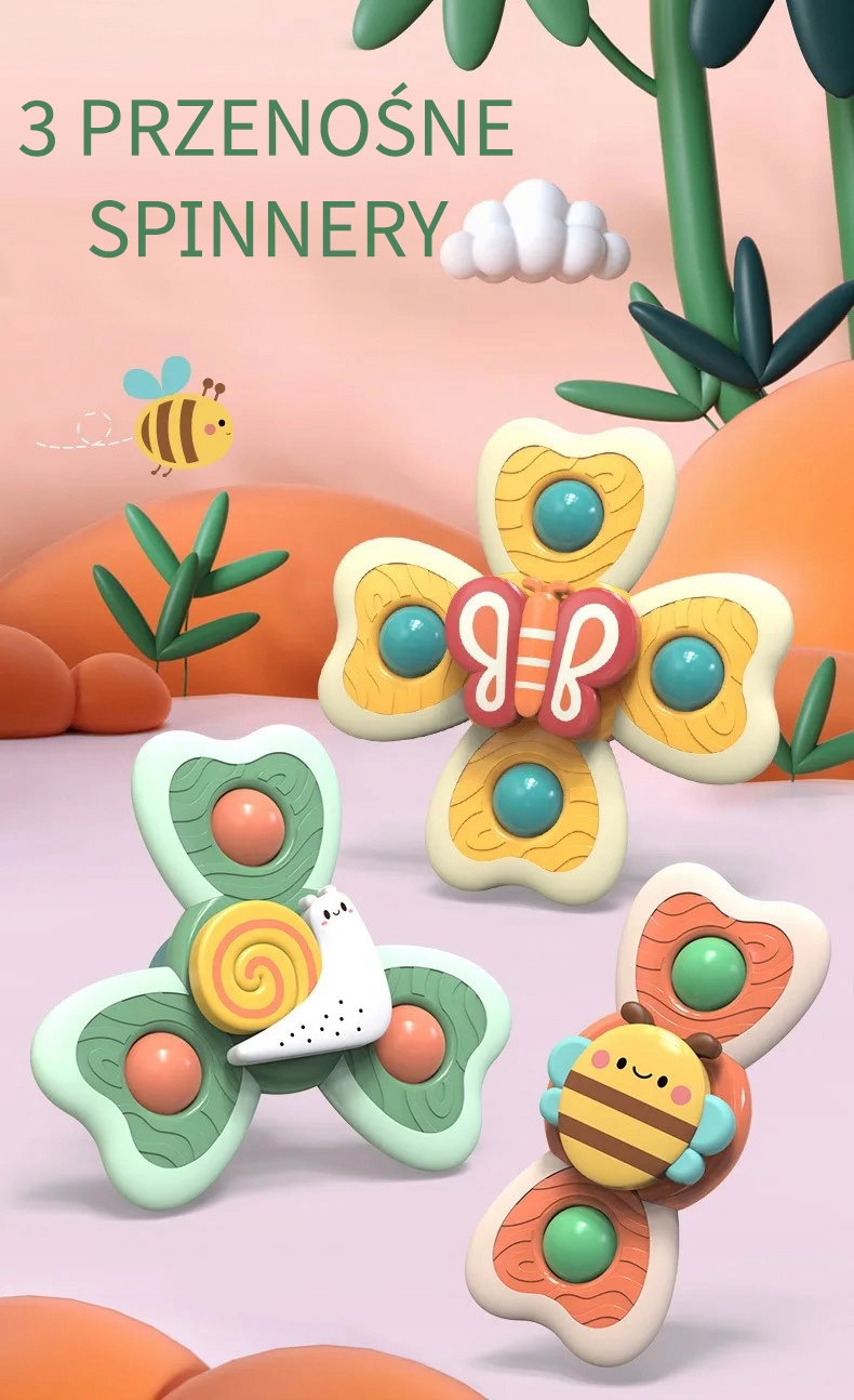 LT502 3 DB-OS JÁTÉK SPINNER SZETT TAPADÓKORONGOS SPINNER IDEÁLIS UTAZÁSHOZ Nem kisfiúk kislányok