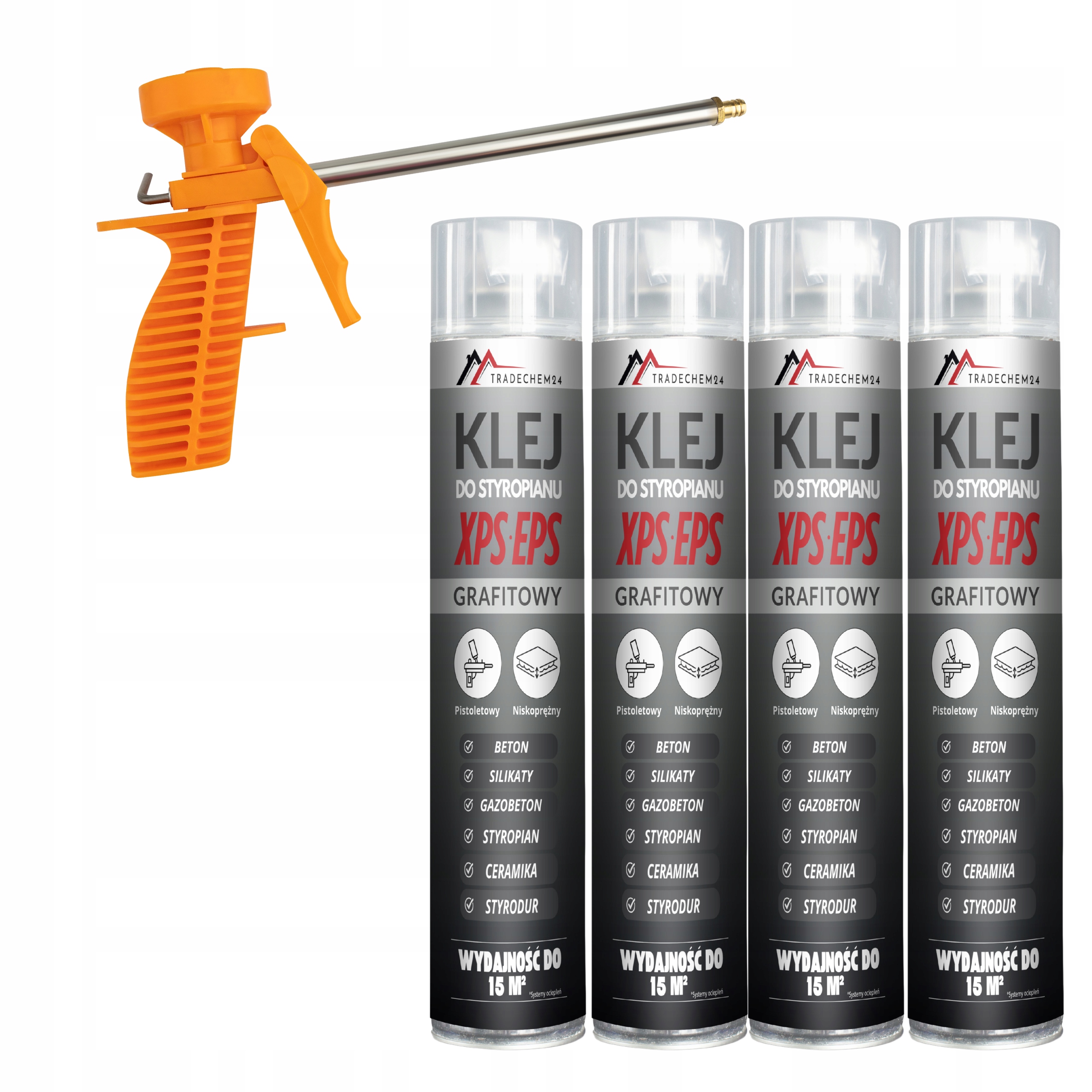 Grafitová Lepicí Pěna Pro Lepení Polystyrenu Xps Eps Pěna Pistole